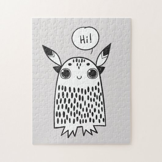 Puzzle Joli petit dessin animé monstre (Vertical)