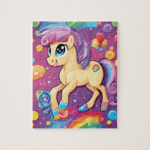 Puzzle Joli poney coloré