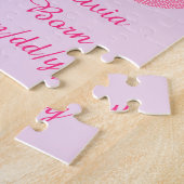 Puzzle Joli Pretty Rose Baby Girl Stork Custom (Côté)