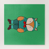 Puzzle Joli renard vert (Horizontal)
