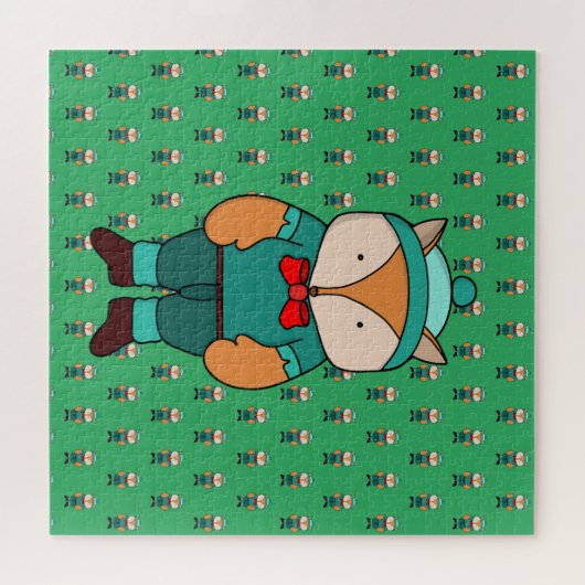 Puzzle Joli renard vert (Horizontal)