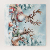 Puzzle Joli renne de Noël (Horizontal)