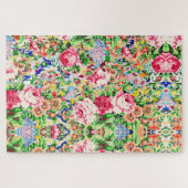 Puzzle Joli rose de peinture colorée (Horizontal)