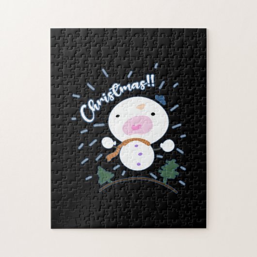 Puzzle Joli Snowboy de Noël (Vertical)
