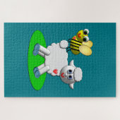 Puzzle Jolie abeille 3D et agneau (Horizontal)