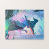 Puzzle Jolie Anime sorcière fille Imaginaire Art (Horizontal)