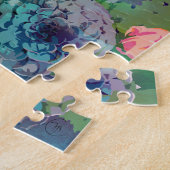 Puzzle Jolie aquarelle Cactus Floral Black Stripes (Côté)