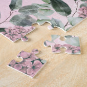 Puzzle Jolie aquarelle Fleurs d'oiseaux Écriture chrétien (Côté)