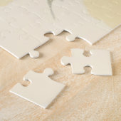 Puzzle Jolie Brown Chiot Tournesol Jaune Aquarelle (Côté)