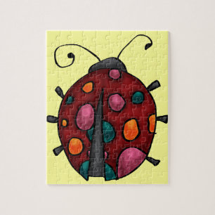 Puzzle Jolie coccinelle de dessin animé