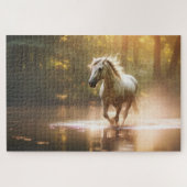 Puzzle Jolie douce jolie Cheval Magique Forêt (Horizontal)