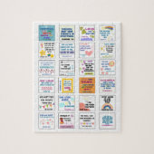 Puzzle Jolie écriture enfants mémoire verset de la bible (Vertical)