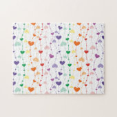 Puzzle Jolie famille Motif Rainbow Hearts (Horizontal)