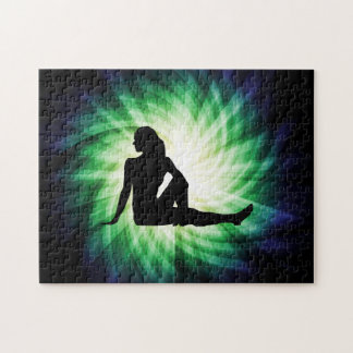 Puzzle Jolie femme Silhouette