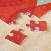 Puzzle Jolie fille Fox Cartoon (Côté)