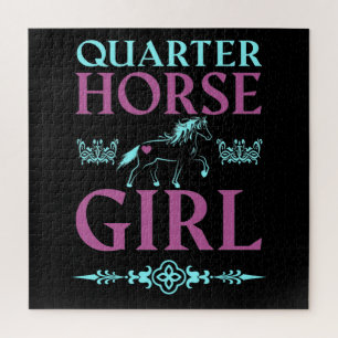Puzzle Jolie fille Quarter Horse    