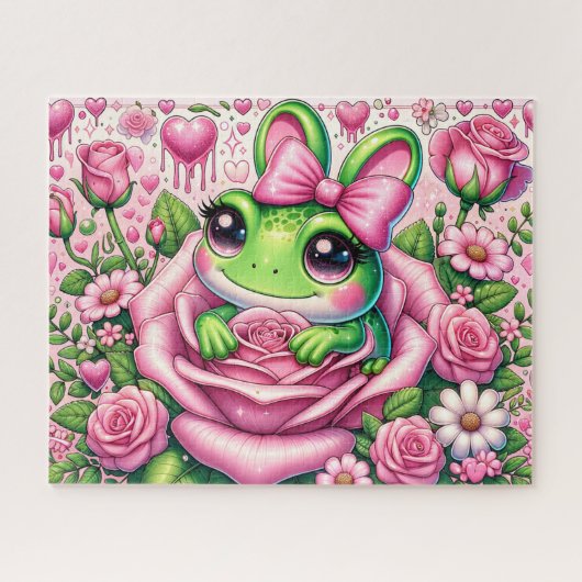 Puzzle Jolie grenouille de printemps (Horizontal)