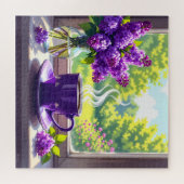 Puzzle Jolie Lilacs et café violets (Horizontal)