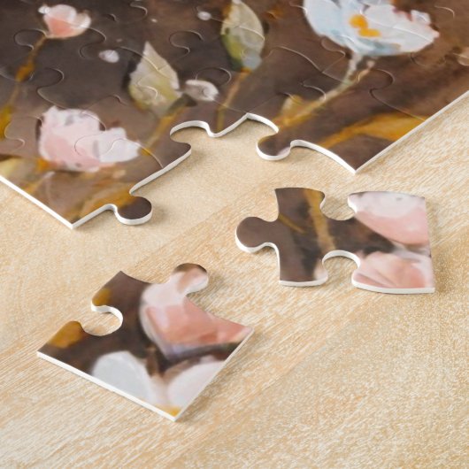 Puzzle Jolie maman & bébé ours ajouter du texte (Côté)