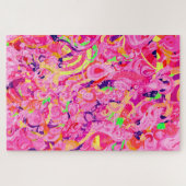 Puzzle Jolie peinture abstraite de tourbillons colorés (Horizontal)