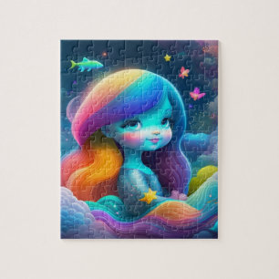 Puzzle Jolie Petite Sirène Colorée