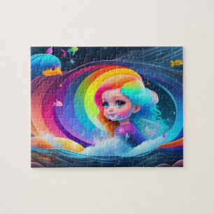 Puzzle Jolie Petite Sirène Colorée Mignonne