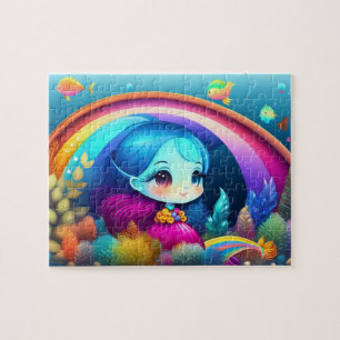 Puzzle Jolie Petite Sirène Colorée Mignonne