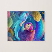 Puzzle Jolie petite sirène colorée Princesse (Horizontal)