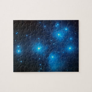 Puzzle Jolie Photo Céleste des Pléiades Bleu Aqua