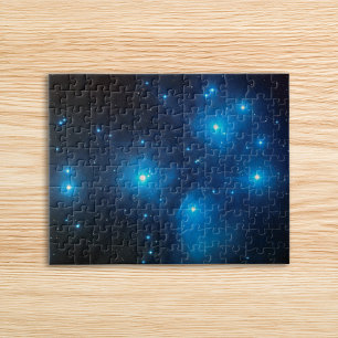 Puzzle Jolie Photo Céleste des Pléiades Bleu Aqua