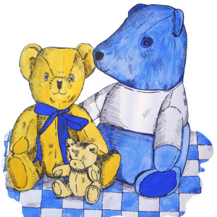 Puzzle jolie photo d'ours en peluche pour enfants