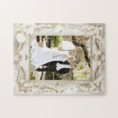 Puzzle Jolie photo personnalisée de mariage (Horizontal)