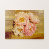 Puzzle Jolie pivoines roses Bouquet floral (Horizontal)