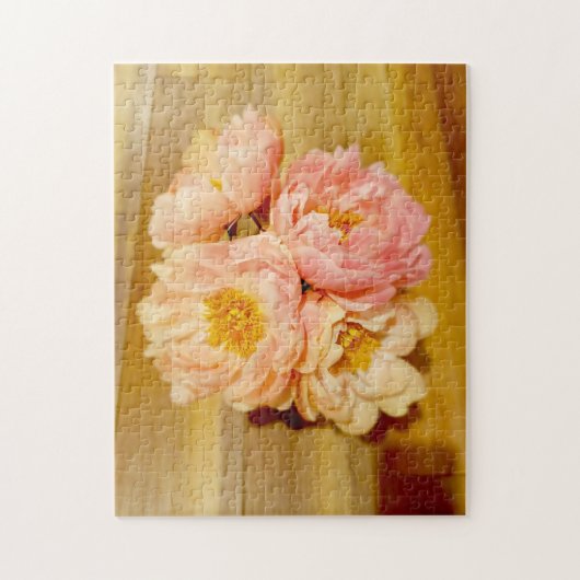 Puzzle Jolie pivoines roses Bouquet floral (Vertical)