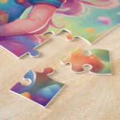 Puzzle Jolie princesse elfe dans la forêt enchantée (Côté)