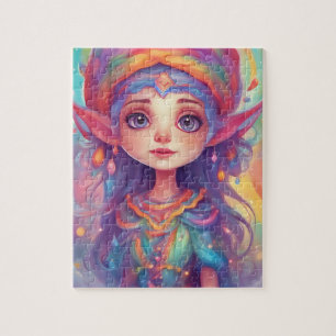 Puzzle Jolie princesse elfe dans la forêt enchantée