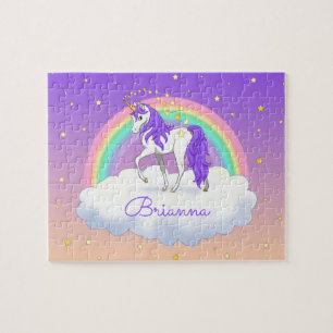 Puzzle Jolie Purple Sweet Dreams Rainbow Unicorn