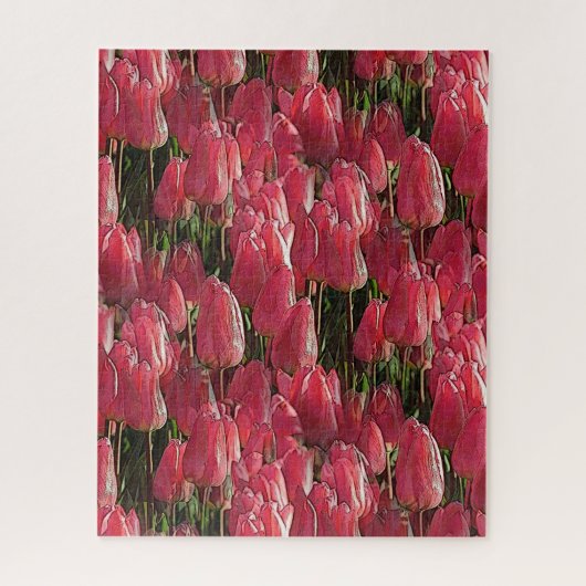 Puzzle Jolie tulipe rose (Vertical)