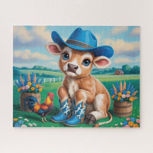 Puzzle Jolie vache de campagne (Horizontal)