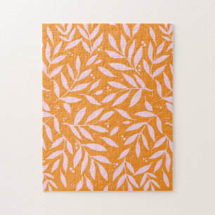 Puzzle Jolies branches - orange et rose