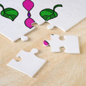 Puzzle Jolies cardinales et fleurs colorées Mandala (Côté)