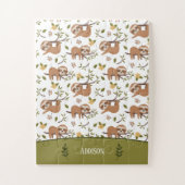 Puzzle Jolies fentes dormant sur les branches d'arbre Mot (Vertical)