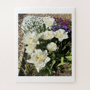 Puzzle Jolies fleurs blanches florales