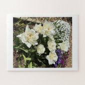 Puzzle Jolies fleurs blanches florales (Horizontal)