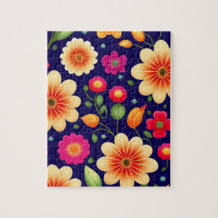 Puzzle Jolies fleurs colorées florales