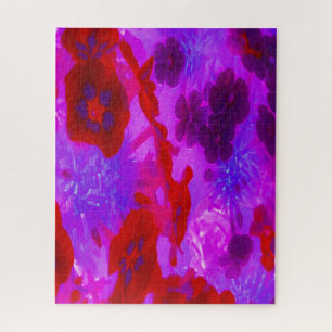 Puzzle Jolies fleurs de Phlox de jardin violettes et roug