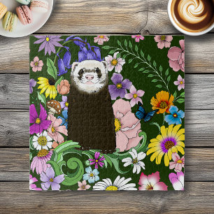 Puzzle Jolies fleurs sauvages de furet sableux en bois ve