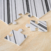 Puzzle Jolies rayures blanches grises (Côté)