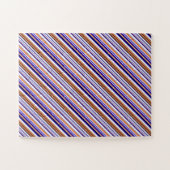 Puzzle Jolies rayures bleues orange (Horizontal)