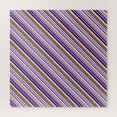 Puzzle Jolies rayures bleues orange (Horizontal)